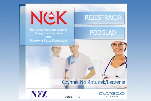 Zamówienia można składać na stronie NCK MZ: informacja o internetowym systemie zleceń dla chorych na hemofilię