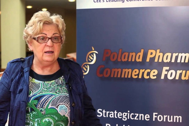 Irena Rej, prezes IG "Farmacja Polska" chce dostosowania przepisów do wytycznych UE (fot.youtube.com) IGFP: jest problem z dostosowaniem pomieszczeń
