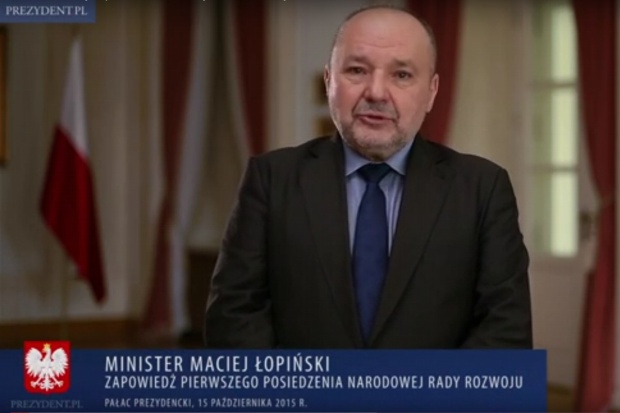 Minister Maciej Łopinski jest głównym inicjatorem NRR. Fot. prscr Narodowa Rada Rozwoju rozpoczyna działalność od problematyki zdrowotnej
