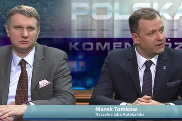 O pozaaptecznej aprezdaży leków rozmawiali przedstawiciel NRA i polityk z partii KORWiN. Fot. prscr Dyskusja: czy leki tylko z apteki? (wideo)