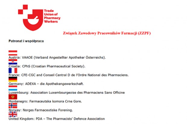 Związek działa pod patronatem wielu europejskich organizacji Nowa organizacja na mapie farmacji