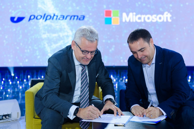 Strony deklarują gotowość do współpracy nad wdrażaniem koncepcji Fabryki Przyszłości (fot. Polpharma) Fabryka Przyszłości: IT wesprze procesy biznesowe firmy farmaceutycznej