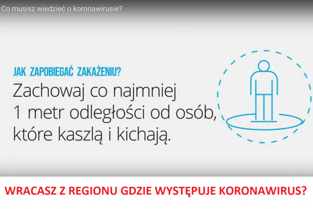 Resort zdrowia radzi, co zrobić w przypadku koronawirusa (fot. YT) Wracasz z podróży i masz objawy. Co zrobić?