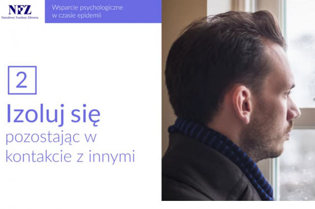1 kwietnia NFZ prezentuje podcast: Izoluj się pozostając w kontakcie z innymi (fot. printscreen z YT) Wsparcie psychologiczne: jak radzić sobie z izolacją?