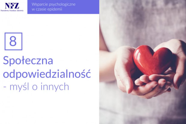 Kolejny odcinek kampanii NFZ (fot. NFZ) Jak pomagać innym w czasie epidemii?