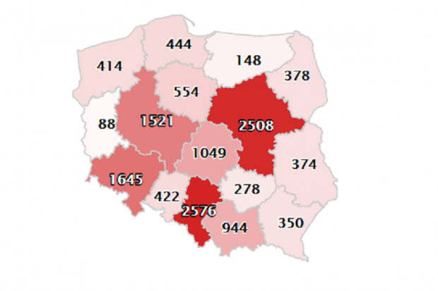 Województwo śląskie z największą liczbą zakażonych (fot. archiwum) COVID-19. Województwo śląskie z najwyższą liczbą zakażonych