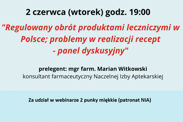 Zaproszenie na webinar (fot. archiwum) Webinar. 2 czerwca. Za 2 punkty miękkie