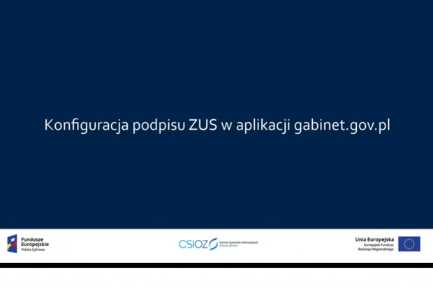 Farmaceuta w aplikacji gabinet.gov.pl: jak skonfigurować podpis ZUS?