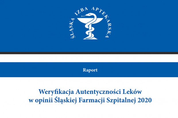Na podstawie uzyskanych odpowiedzi przygotowano "Raport - Weryfikacja Autentyczności Leków w opinii Śląskiej Farmacji Szpitalnej 2020" (fot. SIA) Raport SIA dotyczący weryfikacji autentyczności leków
