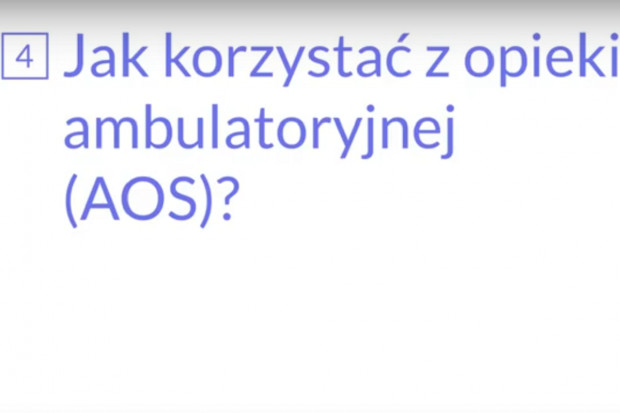 Kolejny filmik z cyklu NFZ o bezpieczeństwie w czasie pandemii (fot. printscreen) Jak korzystać z opieki ambulatoryjnej w czasie pandemii?
