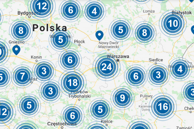 Na Mazowszu mamy teraz 49 punktów pobrań, w samej Warszawie 13. Są one usytuowane w różnych częściach miasta. W najbliższym czasie planowane jest uruchomienie kolejnych 6 punktów (fot. screen) NFZ: 465 punktów pobrań. Interaktywna mapa z najbliższą lokalizacją