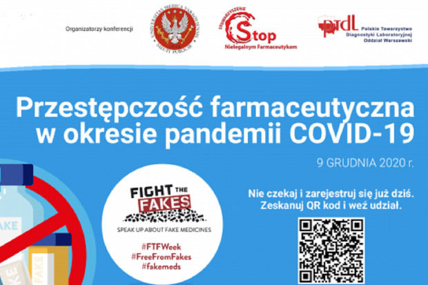 Konferencja jest pod honorowym patronatem dziekan prof. Joanny Kolmas (fot. WUM) Konferencja: Przestępczość farmaceutyczna w okresie pandemii Covid-19