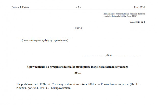 W przypadku wniesienia sprzeciwu organ kontroli może, w drodze postanowienia, dokonać zabezpieczenia dowodów mających związek z przedmiotem i zakresem kontroli na czas rozpatrzenia sprzeciwu (fot. screen) Kontrola inspekcji farmaceutycznej: nowe wzory dokumentów