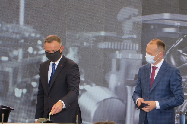Wartość całej inwestycji to ponad 400 mln zł. Zakończenie prac zaplanowano na marzec 2023 roku (fot. LJ) Polfa Tarchomin: właśnie ruszyła budowa fabryki leków onkologicznych